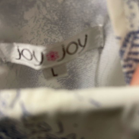 Joy Joy Blue and White Patterned Dress - Picture 2 of 4